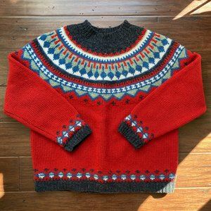 EDDIE BAUER || FAIR ISLE SWEATER
